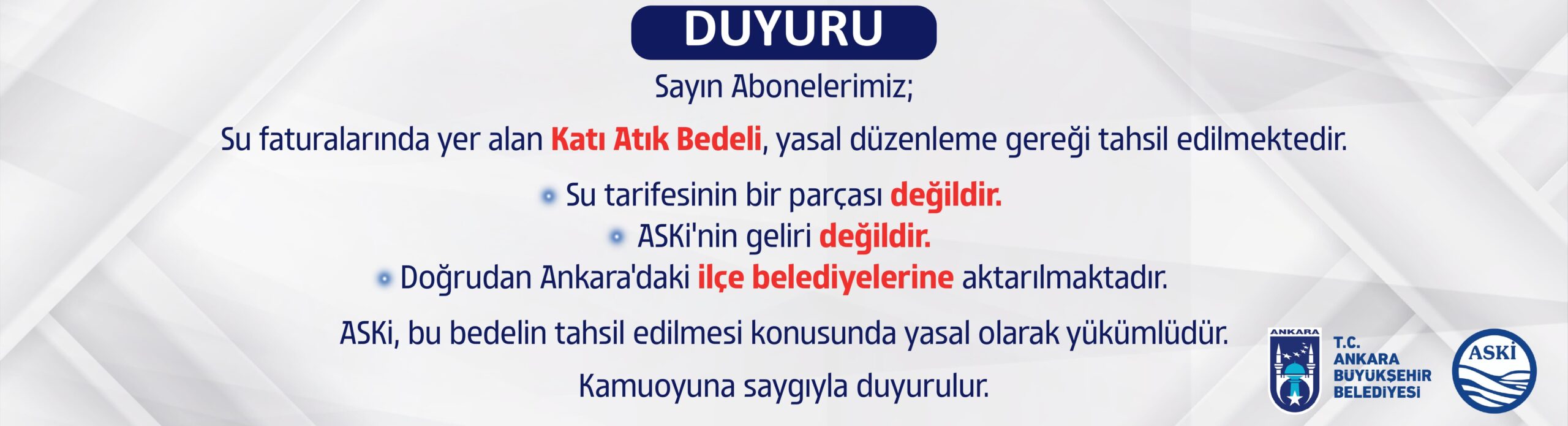 ASKİ: Ankara'nın Temiz Su ve Sağlıklı Kanalizasyon Altyapısının Güvencesi 3 ASKİ. ADANA SU VE KANALİZASYON İDR. GENEL MÜD.