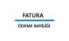 Fatura Ödeme Bayiliği